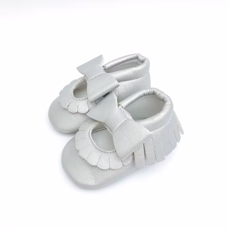 Doppresent flicka - Babyskor 3-6 mån BALLERINA Silver
