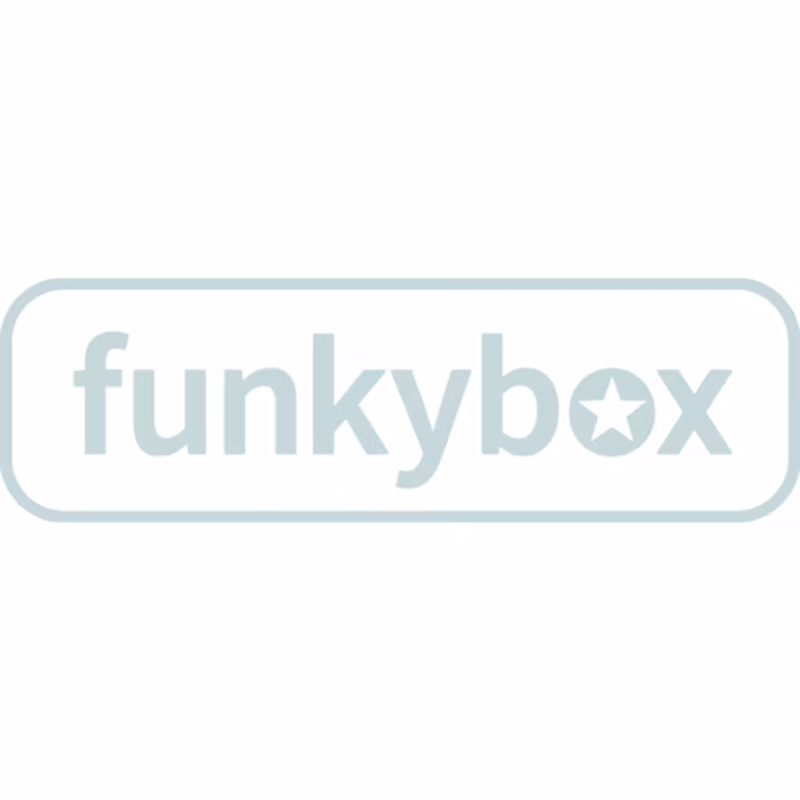 Doppresent pojke - Presentask Funkybox Petrol & Ljusblå