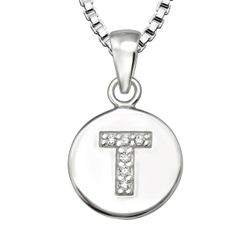 Doppresent pojke - Bokstavshalsband T i äkta 925 silver