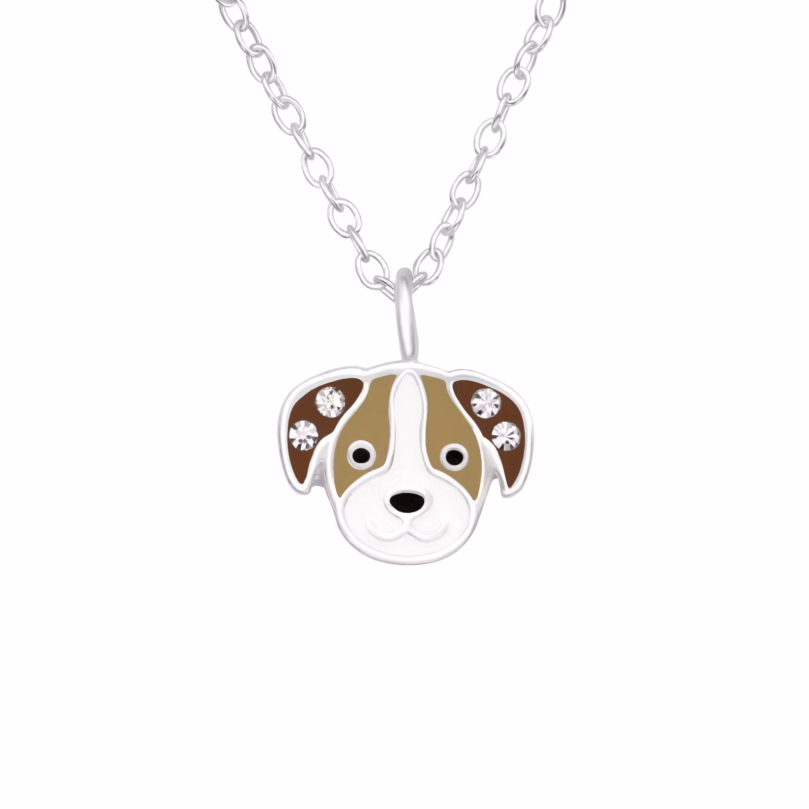 Halsband till pojke Hund - fint barnhalsband - barnsmycken i äkta 925 sterling silver