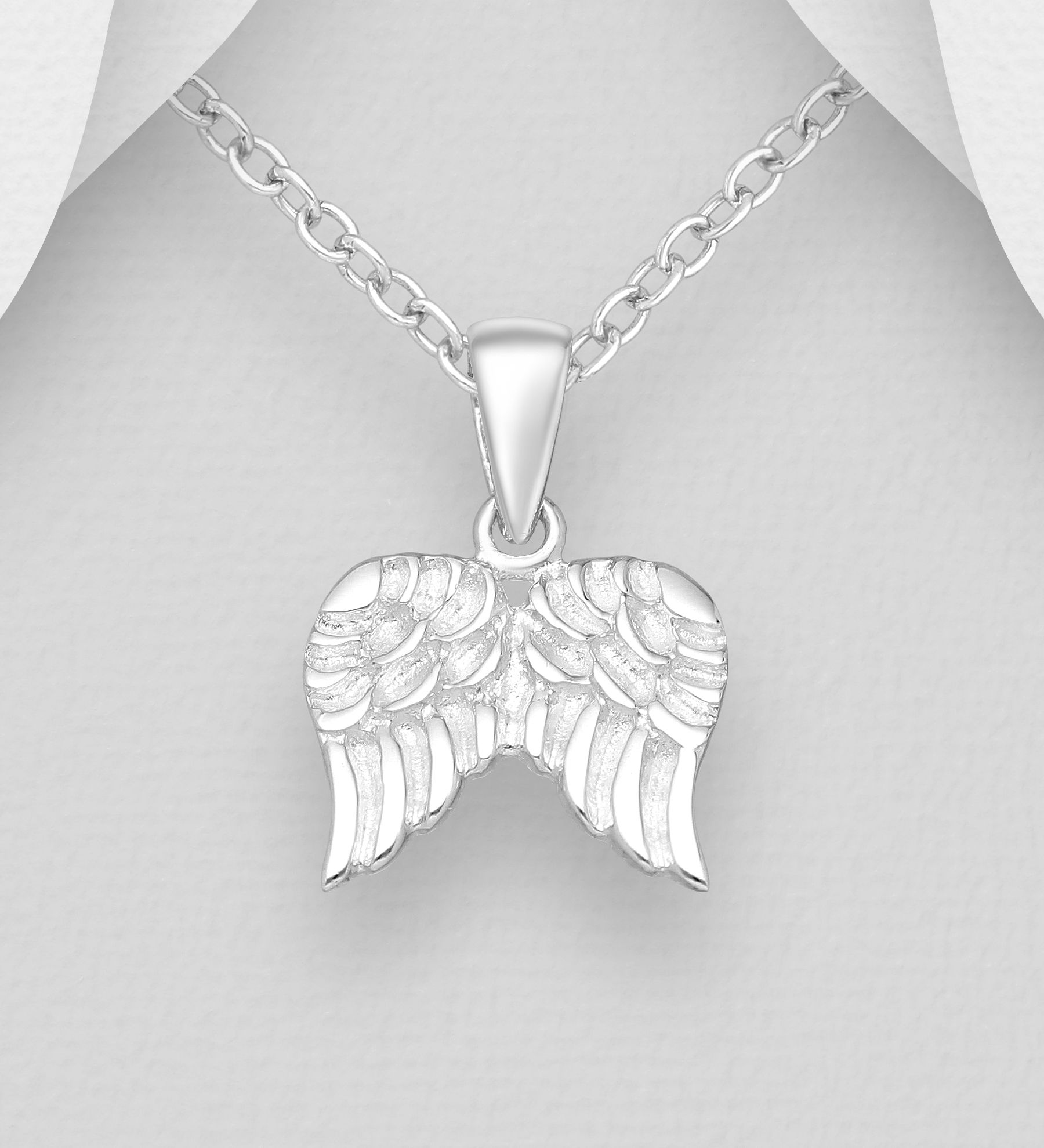 Silverhalsband Änglavingar - fint smycke i äkta 925 silver