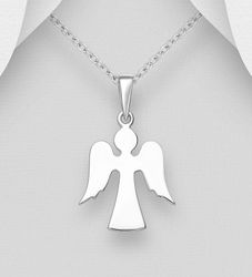 Doppresent flicka - Skyddsängel i elegant design äkta silver