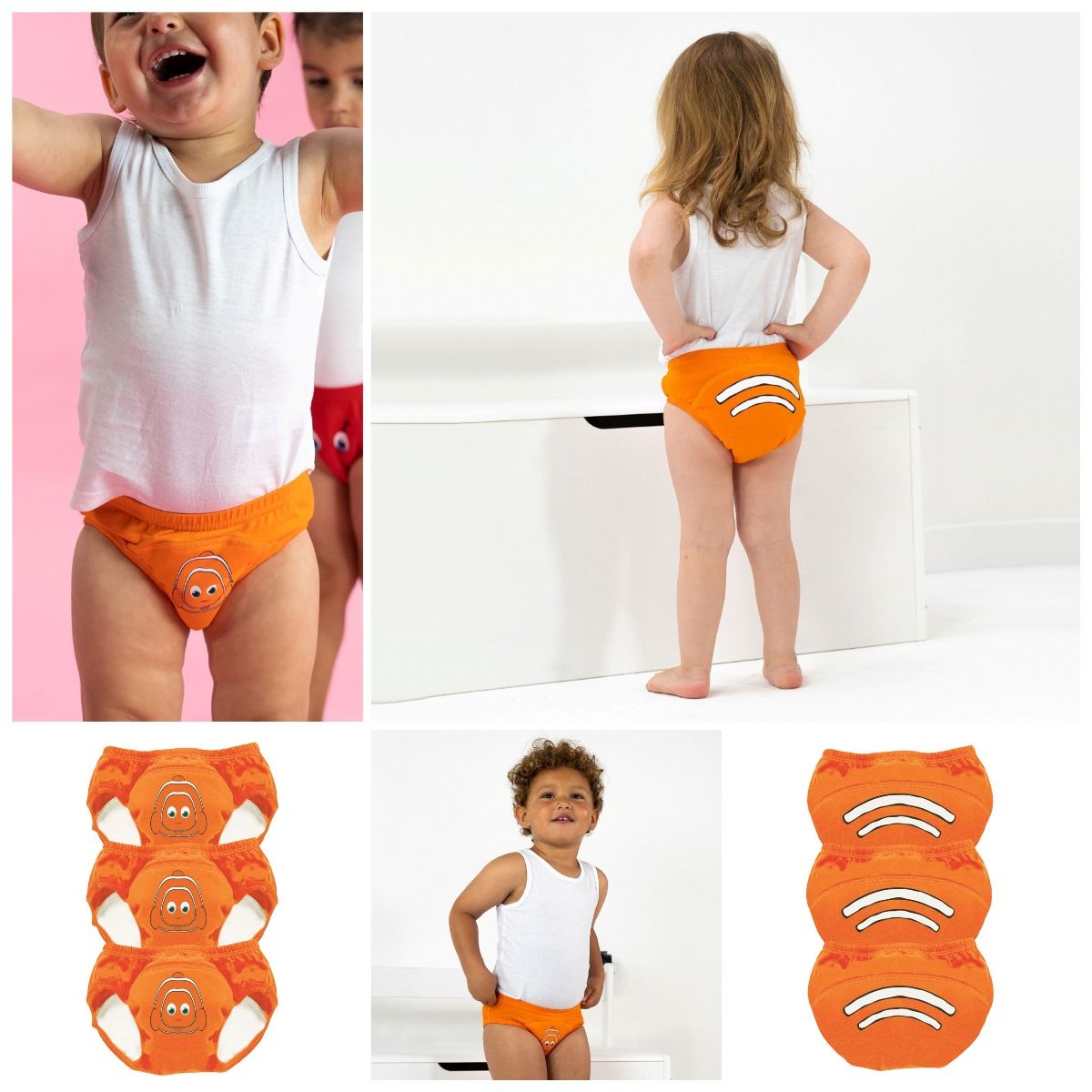 Potträningsbyxor Clownfisk 3-pack 18-24 mån - Outletvara