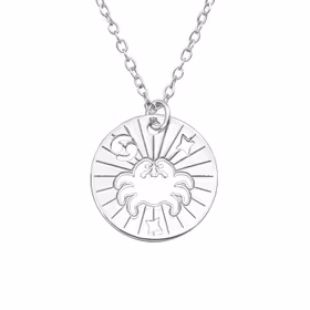 Doppresent pojke - Halsband Stjärntecken Kräfta i äkta silver