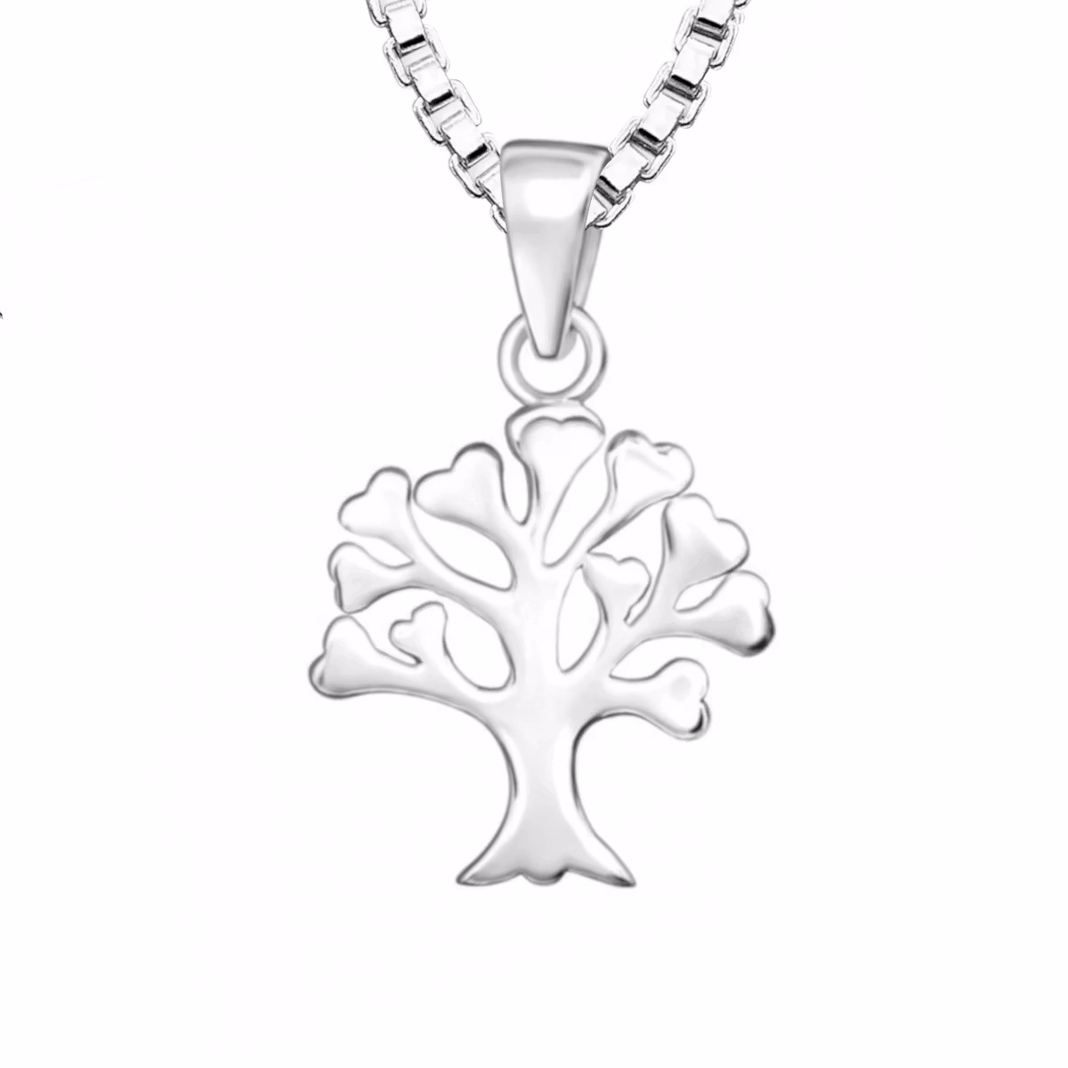 Doppresent till pojke Livets Träd - halsband i äkta silver