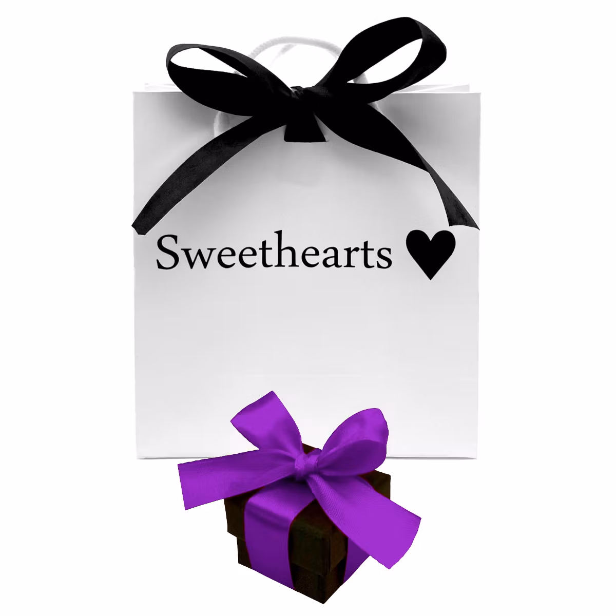 Silverring med tre kvadratiska lila Cubic Zirkonia stenar