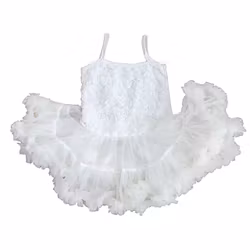Klänning med Tyllkjol för barn & bebis CREME stl 80-110