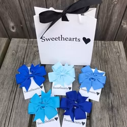 Sweethearts Hårrosetter - Presentkit Blå