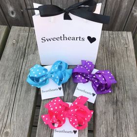 Sweethearts Hårrosetter - Presentkit Partyprick