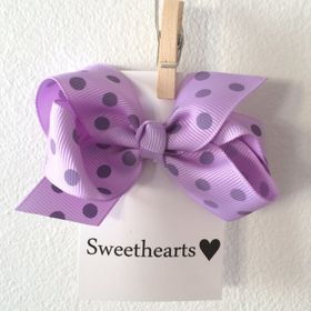 Hårrosett Polkadot - Sweethearts Classic LAVENDEL
