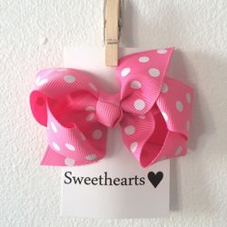 Hårrosett Polkadot - Sweethearts Classic ROSA