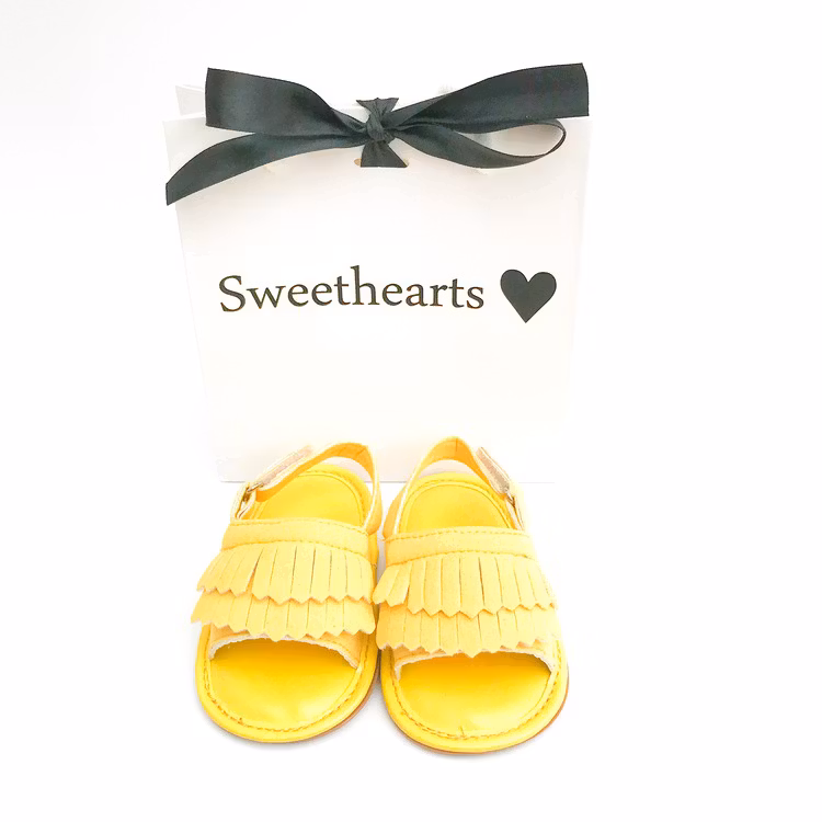 Bebis första skor Sandal Gul 6-12 mån