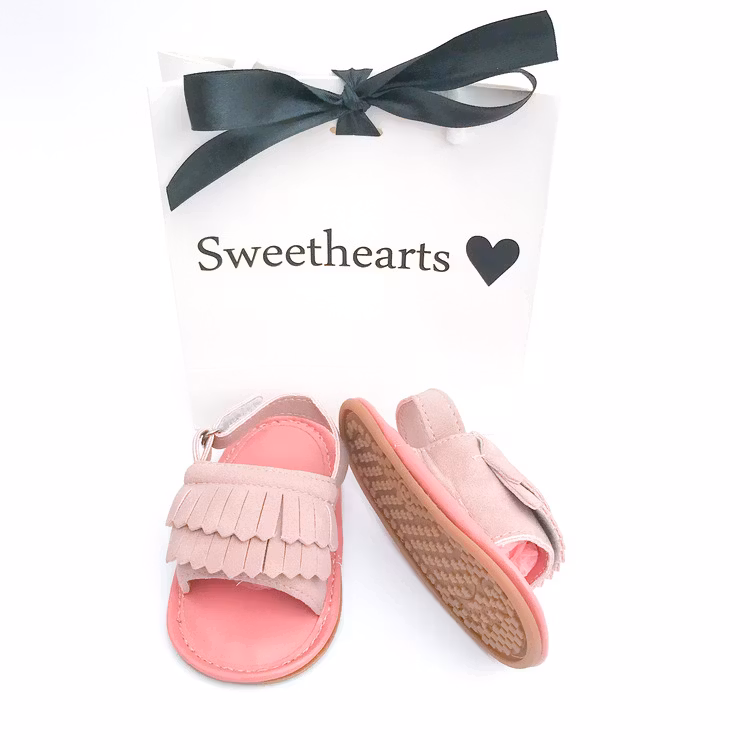 Sko till bebis Sandal Dusty Rose 6-12 mån
