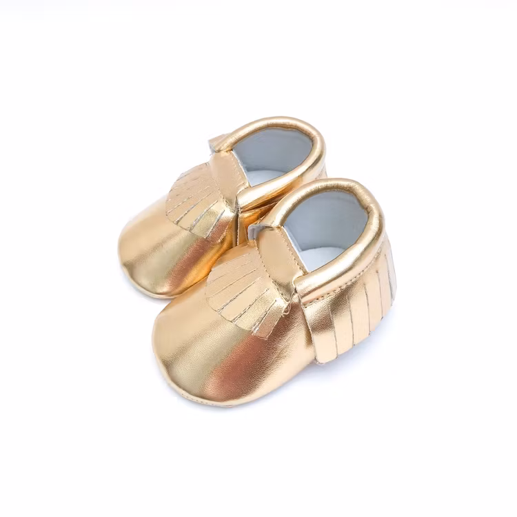 Mjuka Babyskor Classic Metallic Guld 6-12 mån