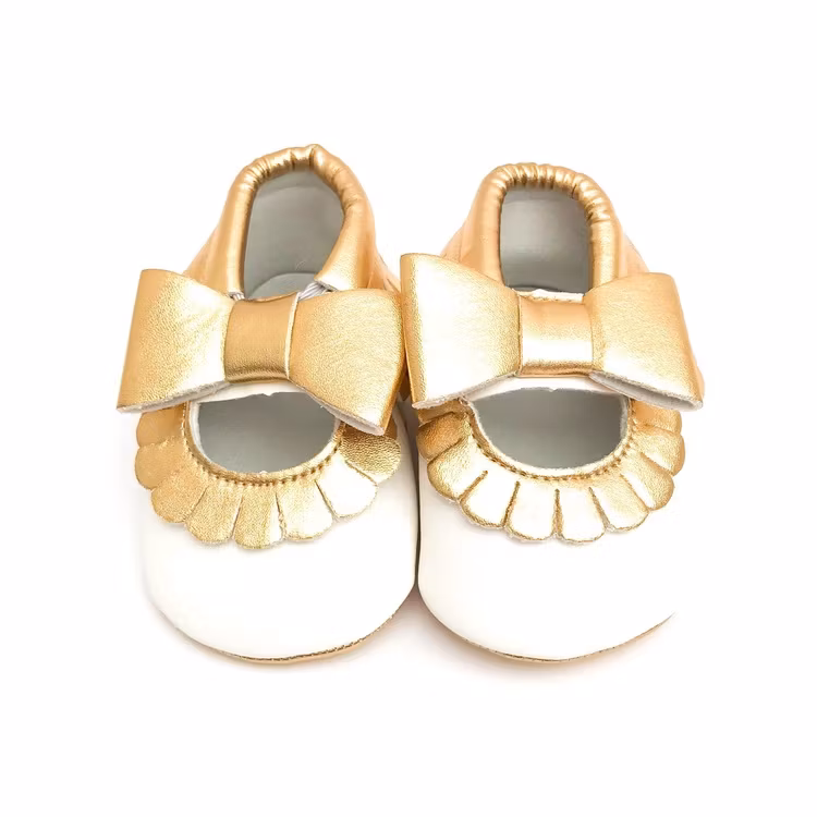 Babysko Sweethearts Ballerina VIT & GULD