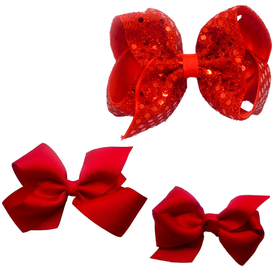 Sweethearts Hårrosetter - Presentkit Röd