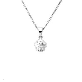 Silverhalsband CUPCAKE - Sweethearts halsband för barn