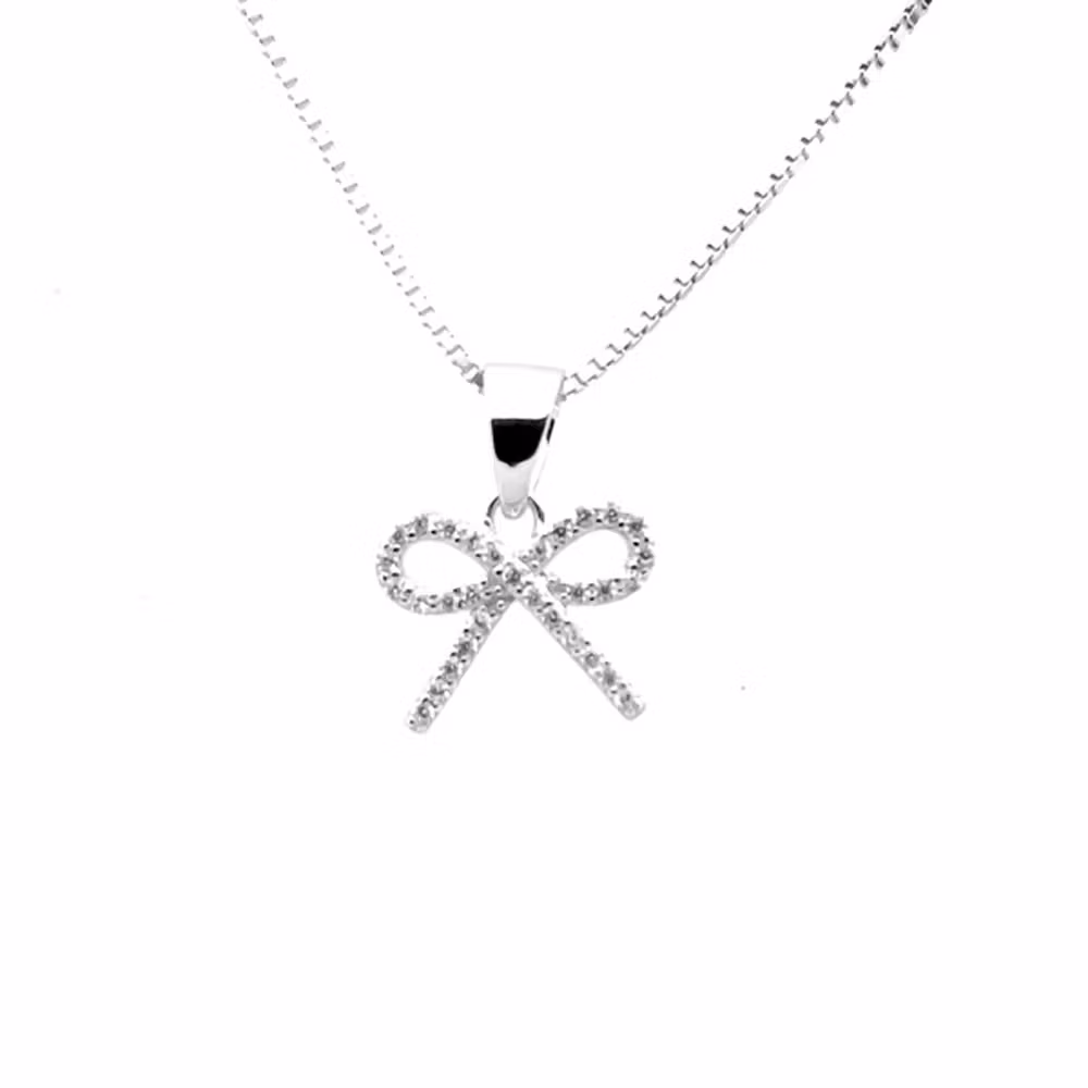 Smycke Rosett för barn från Sweethearts - barnhalsband i silver