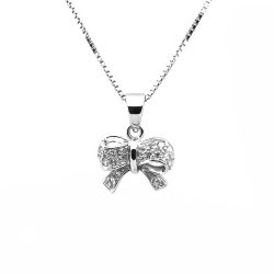 Silverhalsband ROSETT - Sweethearts halsband för barn