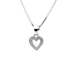 Silverhalsband Hjärta - Sweethearts halsband för barn