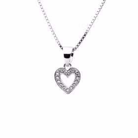 Silverhalsband Hjärta - Sweethearts halsband för barn