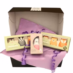 Bebispresent - Woodlies Uggla, Fox & Skallra Kanin Rosa
