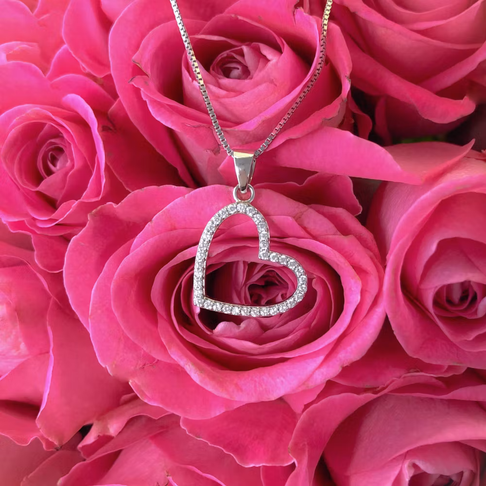 Halsband till barn stort hjärta - smycken i silver från Sweethearts