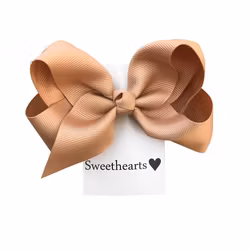 Rosettshop - Hårrosett medium 10cm Classic NOUGAT