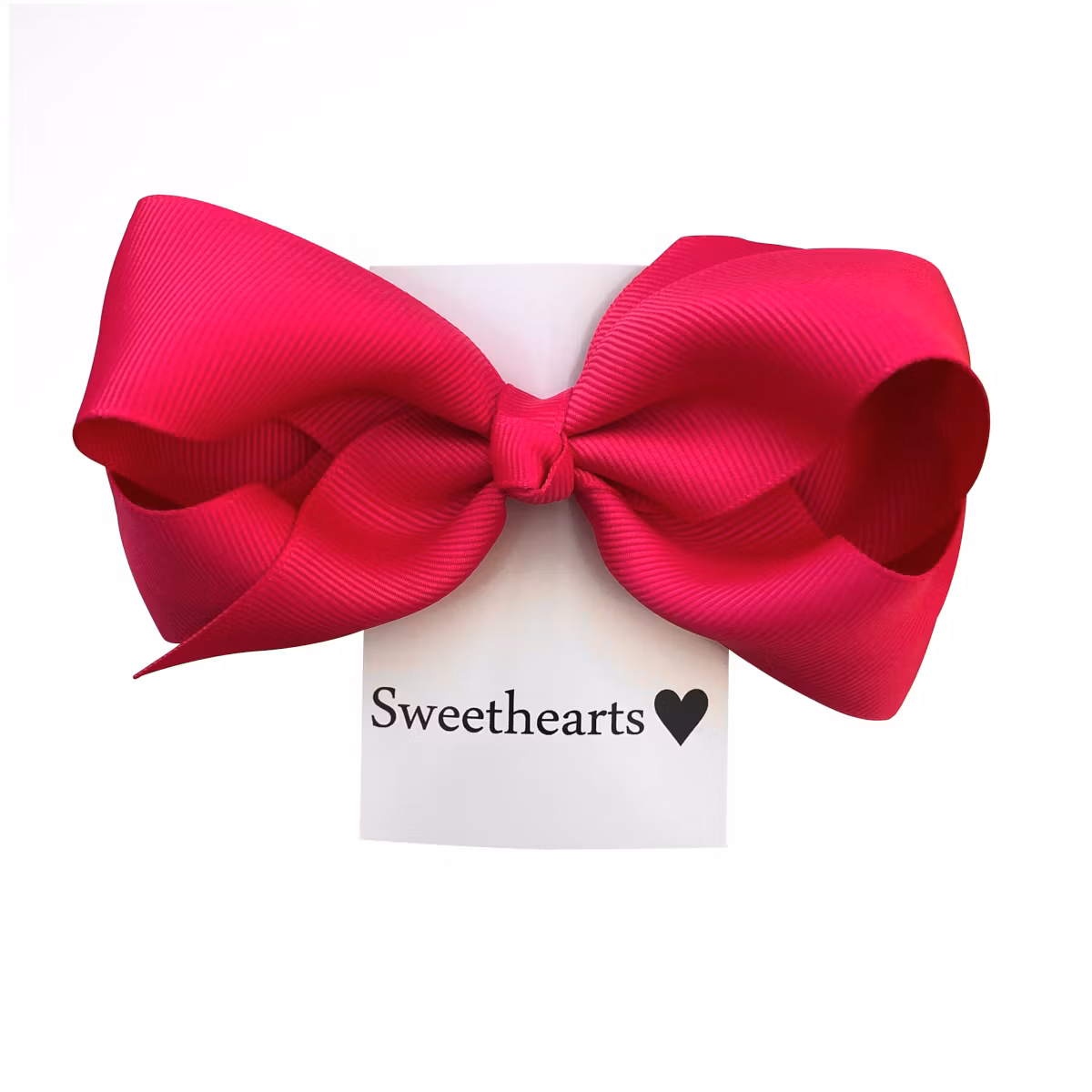 Rosettshop - Hårrosett medium 10cm Classic MÖRKROSA