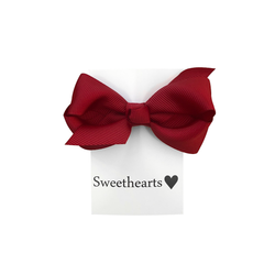 Hårrosett small - Sweethearts Classic MÖRKRÖD