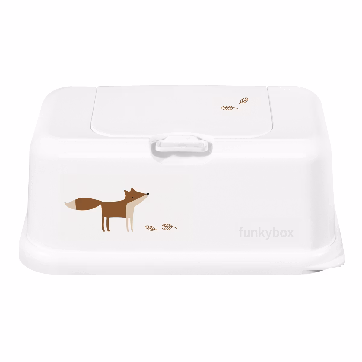 Funkybox förvaring för våtservetter RÄV, ask, box, låda i vit färg
