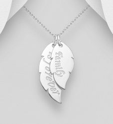 Silverhalsband Family is forever - äkta 925 sterling silver