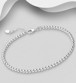 Silverarmband elegant armband med äkta 925 silverkulor