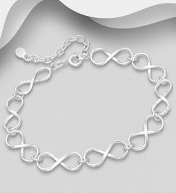 Silverarmband Eternity - vackra länkar av evighetstecken