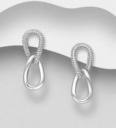Silverörhängen - stilfull design med stora snygga örhängen