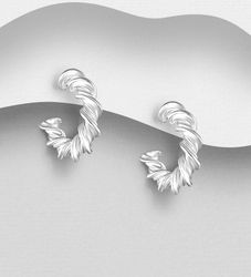 Silverörhängen - moderiktiga eleganta Hoops i äkta silver