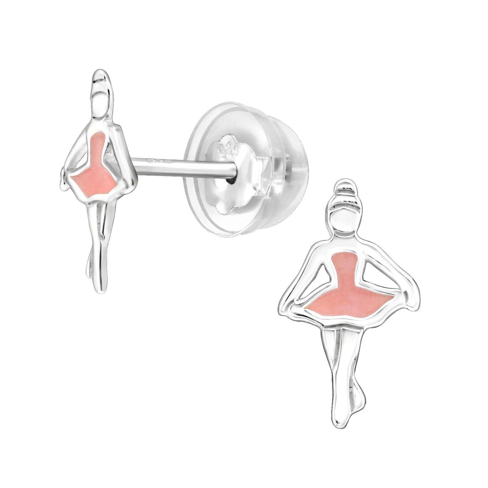 Barnörhängen Ballerina - söta Sweethearts örhängen till barn i äkta 925 sterling silver
