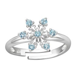 Barnring Snöflinga - söt ring till barn i äkta sterling silver