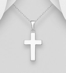 Halsband med kors - Klassiskt silverkors i äkta 925 silver