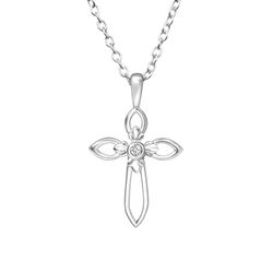 Halsband MINI - minikors med liten sten i mitten & kedja