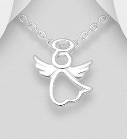 Halsband Ängel - smycke flygande Skyddsängel i söt design