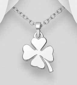 Silverhalsband stilrent Fyrklöver - äkta 925 sterling silver