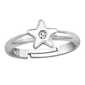 Barnring Stjärna - söt ring till barn i äkta 925 sterling silver