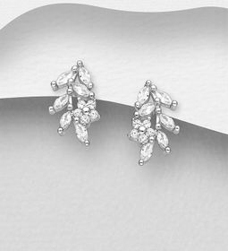 Silverörhängen - eleganta örhängen med vackra stenar