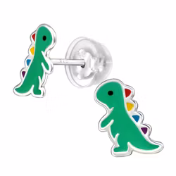 Barnörhängen Dino - söta örhängen till barn i äkta silver