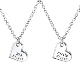 Barnhalsband big sister & little sister - två halsband