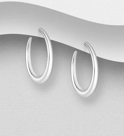 Silverörhängen ringar - stilren, modern design i äkta silver