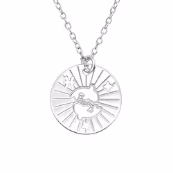 Halsband Stjärntecken Fiskarna i äkta 925 sterling silver
