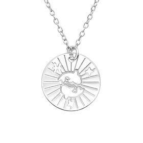 Halsband Stjärntecken Fiskarna i äkta 925 sterling silver
