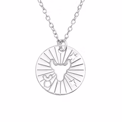 Halsband Stjärntecken Oxen i äkta 925 sterling silver